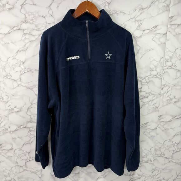 Majestic Men’s Fleece Jacket sz XL NFL Cowboys Vintage NEW #G315-D - Picture 2 of 10